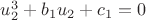 $u_2^3+b_1u_2+c_1=0$