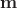 $\mathbf m$