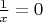 $\frac{1}{x}=0$