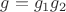$g=g_1g_2$