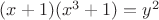 $(x+1)(x^3+1)=y^2$