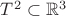 $T^2\subset\mathbb{R}^3$