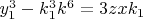 $y_1^3-k_1^3k^6=3zxk_1$