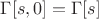 $\Gamma[s,0]=\Gamma[s]$