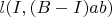 $l(I,(B-I)ab)$