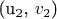 $\textup{(}$u_2$, $v_2$\textup{)}$