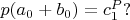 $p(a_0 + b_0) = c_1^P?$