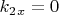 $k_2_x=0$