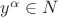 $y^\alpha \in N$