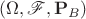 $(\Omega,\mathscr F,\mathbf P_B)$