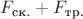$F_{\text{ск.}}+F_{\text{тр.}}$