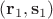 $(\mathbf r_1, \mathbf s_1)$