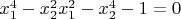 $x_1^4-x_2^2x_1^2-x_2^4-1=0$