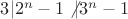 $3|2^n-1\not |3^n-1$