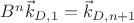 $B^n\vec k_{D,1}=\vec k_{D,n+1}$