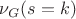 \nu_G(s=k)