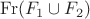 $\operatorname {Fr} (F_1 \cup F_2)$