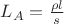 $L_A = \frac{\rho l}{s}$