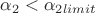 $\alpha_2 < \alpha_{2limit}$