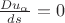 $\frac{Du_\alpha}{ds}=0$