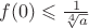 $f(0)\leqslant\frac1{\sqrt[4]a}$