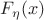 $F_{\eta}(x)$