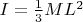 $I=\frac{1}{3}ML^2$
