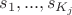 $s_1,...,s_{K_j}$
