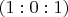 $(1:0:1)$