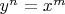 $y^n=x^m$