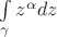 $\int\limits_{\gamma}^{} z^\alpha dz$