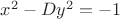 $x^2 - Dy^2 = -1$