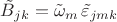$\tilde B_{jk}=\tilde\omega_m\,\tilde\varepsilon_{jmk}$ $\tilde B_{jk}=\tilde\omega_m\,\tilde\varepsilon_{jmk}$