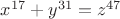$x^{17}+y^{31}=z^{47}$