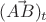 $(\vec {AB})_t$