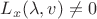 $L_x(\lambda, v)\ne 0$