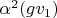 $\alpha^2(g v_1)$