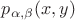 $p_{\alpha, \beta}(x, y)$