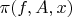 $\pi(f,A,x)$