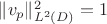 $\|v_p\|^2_{L^2(D)}=1$