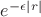 $e^{-\epsilon |r|}$