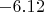$-6.12$