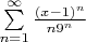 $\sum\limits_{n = 1}^\infty {\frac{(x - 1)^n}{n9^n }}$