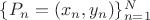 $\{P_n=(x_n,y_n)\}_{n=1}^N$