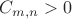 $C_{m,n} > 0$
