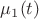 $\mu_1(t)$