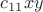 $c_{11}xy$