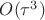 $O(\tau^3)$