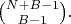 ${N+B-1\choose B-1}.$