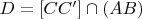 $D=[CC']\cap(AB)$